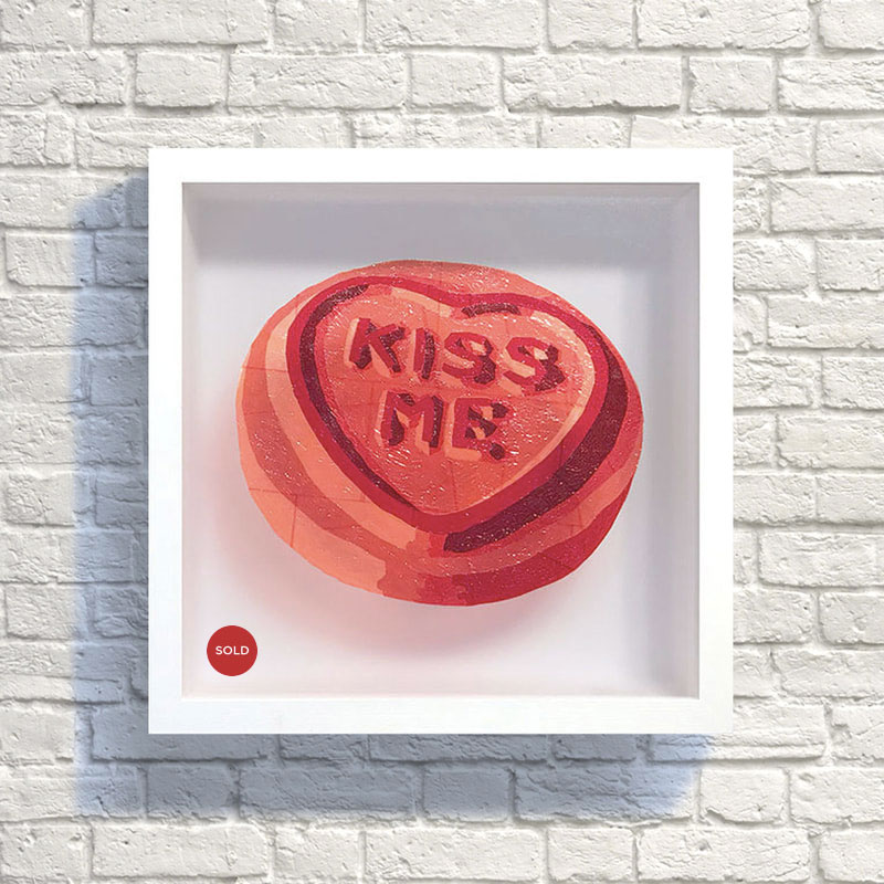 Kiss Me SweetArt original - Sold